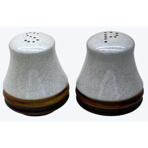Denby Langley Stoneware Red Rust Potters Wheel Salt & Pepper Shakers